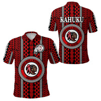 Hawaii Kahuku School Polo Shirt Kahuku High School Simple Style LT8 Red - Polynesian Pride