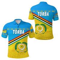 Torba Province Polo Shirt Vanuatu Pattern Unique Style LT8 Blue - Polynesian Pride