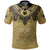 Custom Samoa Tribal Tattoo Coat Of Arms Polo Shirt No.2 LT6 Gold - Polynesian Pride