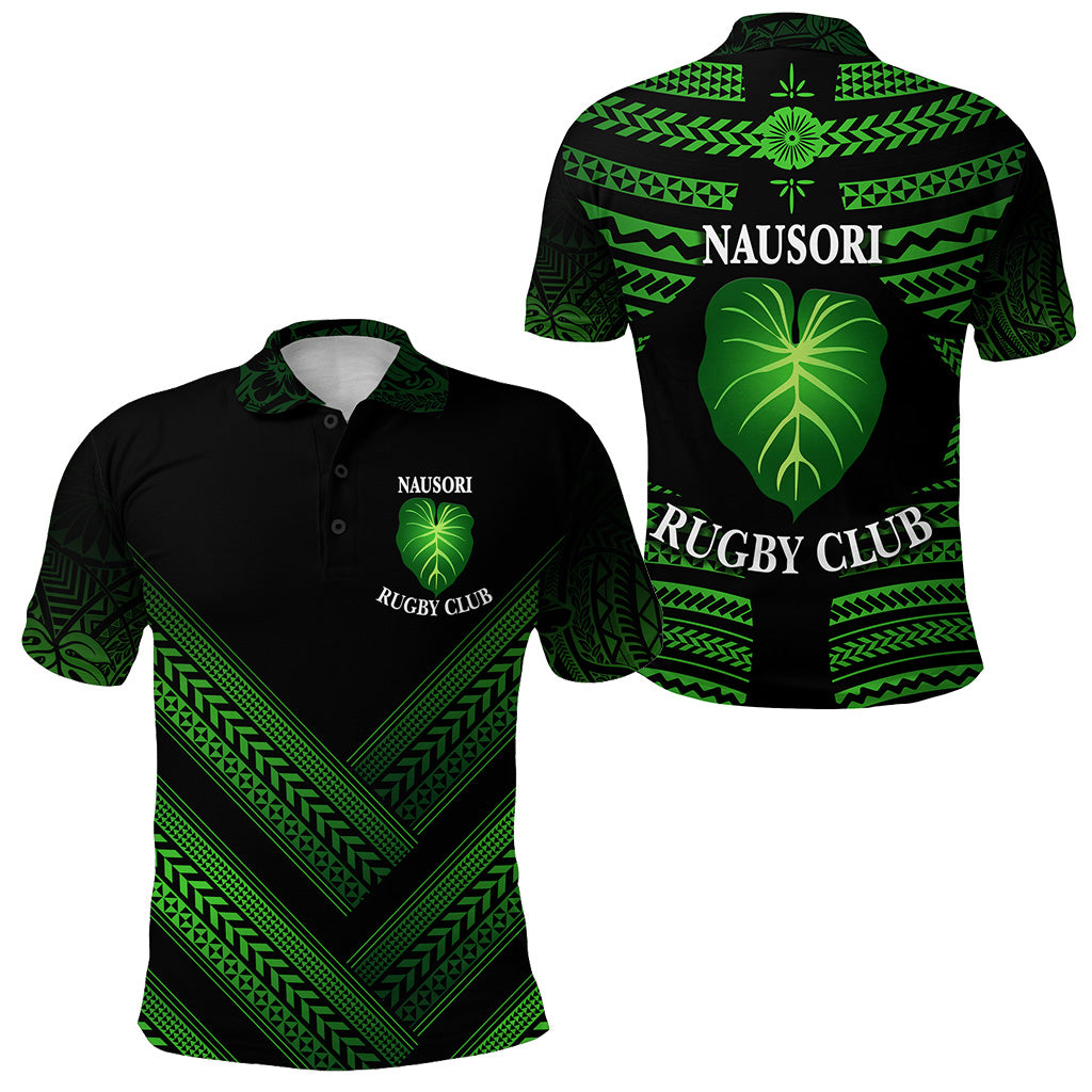 Fiji Nausori Rugby Polo Shirt Creative Style LT8 Unisex Black - Polynesian Pride