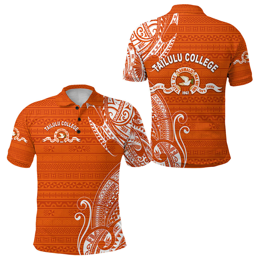 Tonga Tailulu College Polo Shirt Simple Vibes LT8 Unisex Orange - Polynesian Pride