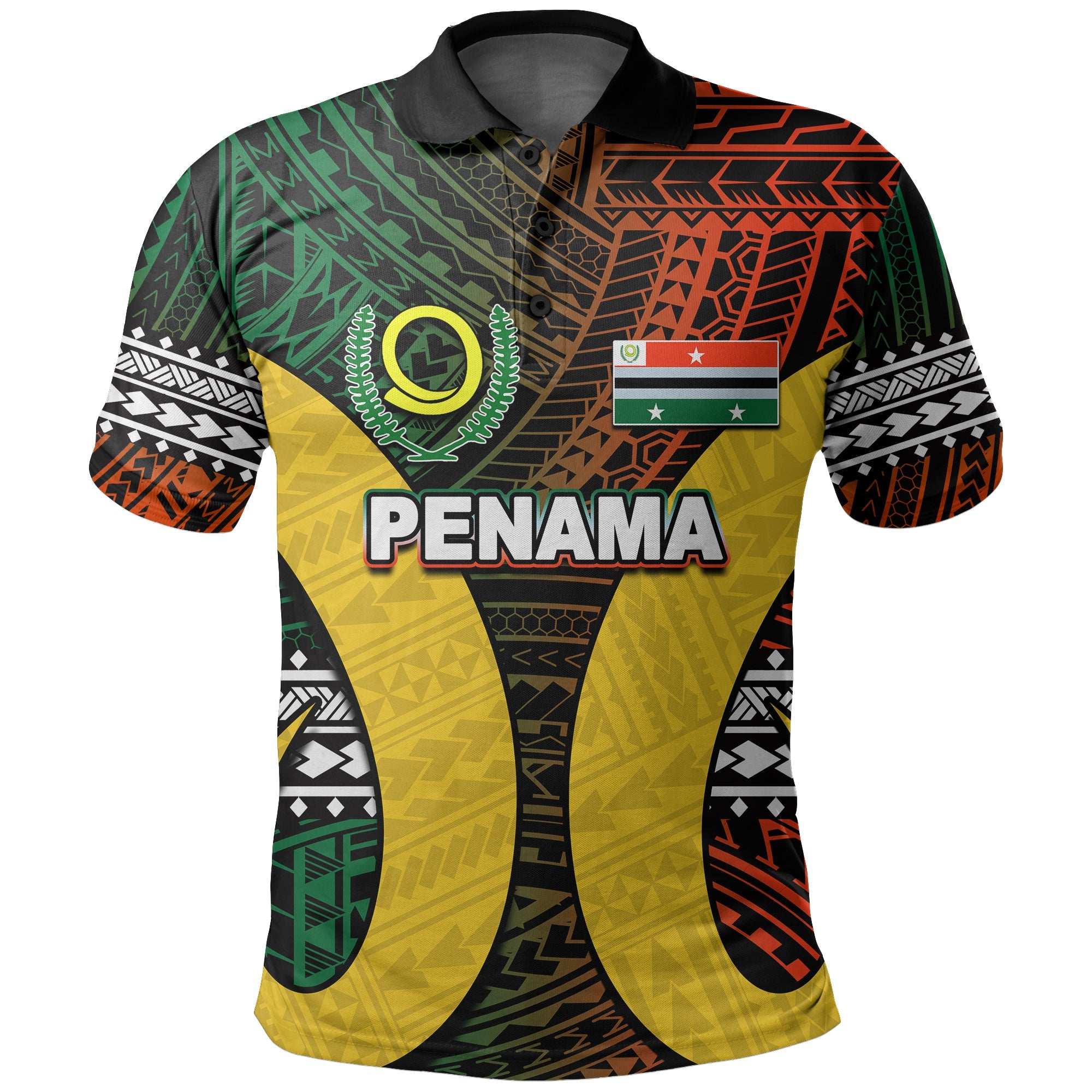 Custom Polynesian Penama Of Vanuatu Polo Shirt LT6 Art - Polynesian Pride