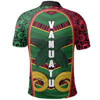 Vanuatu Polo Shirt Pig Tusk Polynesian Coat Of Arms - Polynesian Pride