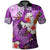 Custom Hammerhead shark Polo Shirt Hawaii Style Purple LT6 Unisex Purple - Polynesian Pride