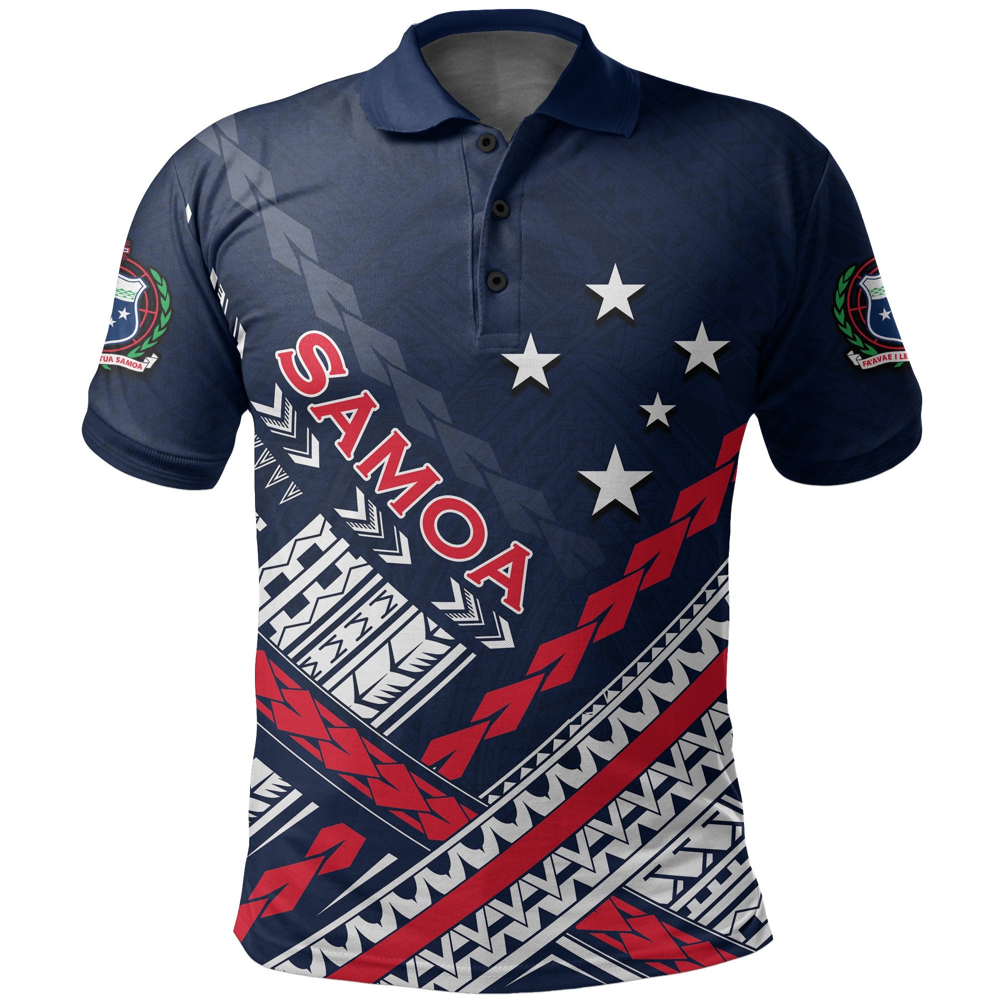 Custom Polynesian Pride Samoa Polynesian Polo Shirt Unisex Blue - Polynesian Pride