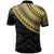 Guam Custom Polo Shirt Ginger Lei Pattern Gold - Polynesian Pride