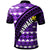 Hawaii Custom Polo Shirt Purple Hawaiian Tribal Seamless Pattern - Polynesian Pride