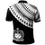 Samoa Custom Polo Shirt Ginger Lei White Pattern - Polynesian Pride