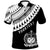 Samoa Custom Polo Shirt Ginger Lei White Pattern Unisex Black - Polynesian Pride