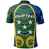 Custom Solomon Islands Independence Polo Shirt LT6 - Polynesian Pride