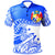 Tonga Custom Polo Shirt Youthful Dynamic Style Blue Neon Color Unisex Blue - Polynesian Pride