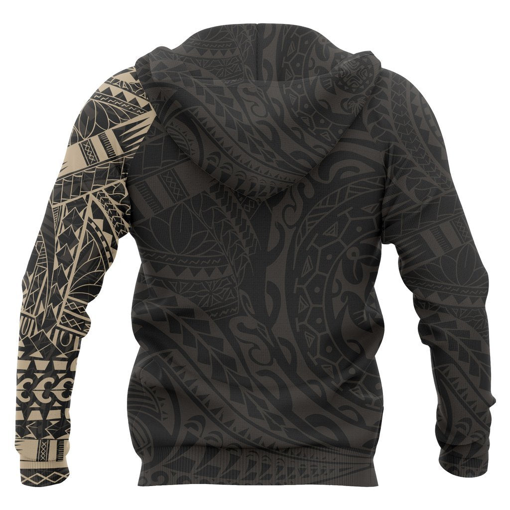 Guam Hoodie Guam Coat of Arms Polynesian Tattoo Style 2 - Polynesian Pride