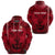 Custom Kolisi Tonga Zip Hoodie Mate Maa Tonga Powerful Lion Unisex Red - Polynesian Pride