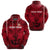 Kolisi Tonga Zip Hoodie Mate Maa Tonga Powerful Lion Unisex Red - Polynesian Pride