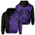 Hawaii Polynesian Hoodie In My Heart Ryan Style Purple Unisex Purple - Polynesian Pride