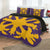 Hawaiian Royal Pattern Quilt Bed Set - Purple And Gold - H1 Style - AH - Polynesian Pride