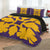 Hawaiian Royal Pattern Quilt Bed Set - Purple And Gold - C1 Style - AH - Polynesian Pride