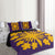 Hawaiian Royal Pattern Quilt Bed Set - Purple And Gold - G2 Style - AH - Polynesian Pride