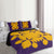 Hawaiian Royal Pattern Quilt Bed Set - Purple And Gold - D2 Style - AH - Polynesian Pride