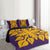 Hawaiian Royal Pattern Quilt Bed Set - Purple And Gold - M2 Style - AH - Polynesian Pride