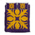 Hawaiian Royal Pattern Quilt Bed Set - Purple And Gold - I1 Style - AH Art - Polynesian Pride