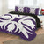 Hawaiian Royal Pattern Quilt Bed Set - Purple - I1 Style - AH - Polynesian Pride