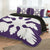 Hawaiian Royal Pattern Quilt Bed Set - Purple - B1 Style - AH - Polynesian Pride