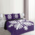 Hawaiian Royal Pattern Quilt Bed Set - Purple - H2 Style - AH - Polynesian Pride