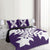 Hawaiian Royal Pattern Quilt Bed Set - Purple - E2 Style - AH - Polynesian Pride