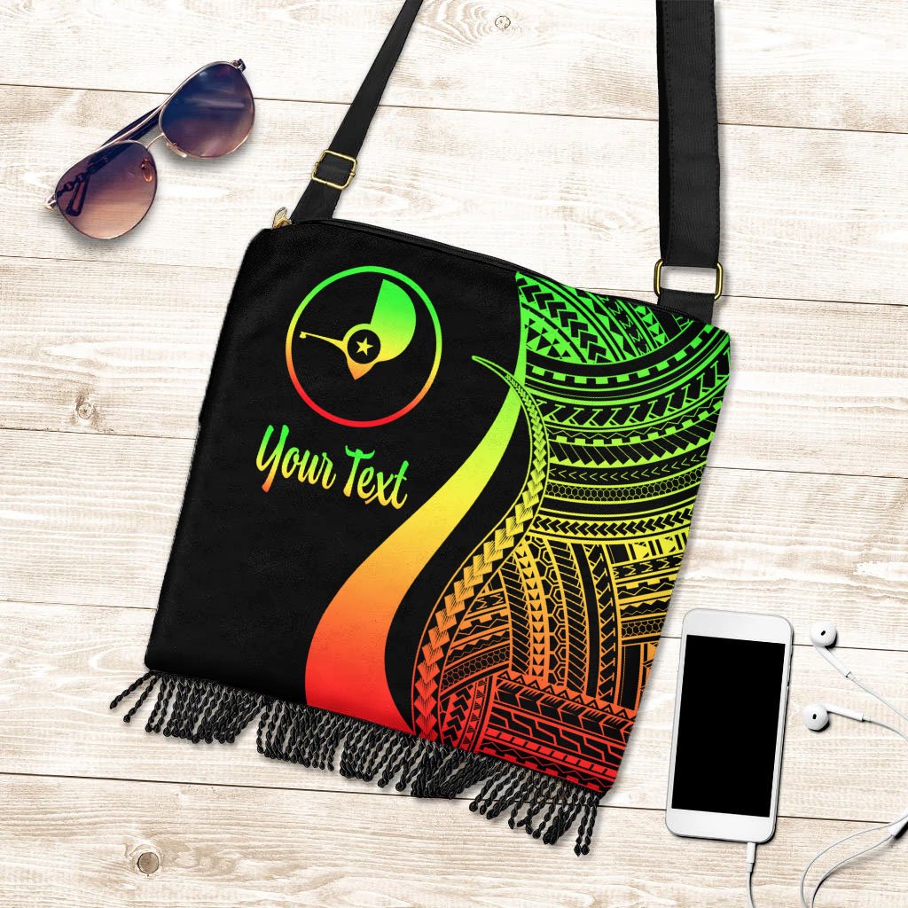 Yap Custom Personalised Boho Handbag - Reggae Polynesian Tentacle Tribal Pattern Boho Handbag One Size Reggae - Polynesian Pride