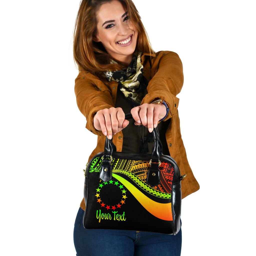 Cook Islands Custom Personalised Shoulder Handbag - Reggae Polynesian Tentacle Tribal Pattern One Size Reggae - Polynesian Pride