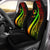 Pohnpei Custom Personalised Car Seat Covers - Reggae Polynesian Tentacle Tribal Pattern Universal Fit Red - Polynesian Pride