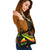 Tokelau Custom Personalised Shoulder Handbag - Reggae Polynesian Tentacle Tribal Pattern - Polynesian Pride