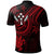 Kosrae Custom Polo Shirt Red Turtle - Polynesian Pride