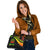 Vanuatu Custom Personalised Shoulder Handbag - Reggae Polynesian Tentacle Tribal Pattern - Polynesian Pride