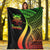 Tuvalu Premium Blanket - Reggae Polynesian Tentacle Tribal Pattern - Polynesian Pride