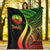 Tahiti Premium Blanket - Reggae Polynesian Tentacle Tribal Pattern - Polynesian Pride