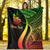 New Caledonia Custom Personalised Premium Blanket - Reggae Polynesian Tentacle Tribal Pattern Crest - Polynesian Pride