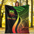 Tuvalu Custom Personalised Premium Blanket - Reggae Polynesian Tentacle Tribal Pattern - Polynesian Pride