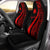 Nauru Custom Personalised Car Seat Covers - Red Polynesian Tentacle Tribal Pattern Universal Fit Red - Polynesian Pride