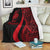 New Caledonia Premium Blanket - Red Polynesian Tentacle Tribal Pattern Crest - Polynesian Pride