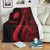 Nauru Premium Blanket - Red Polynesian Tentacle Tribal Pattern - Polynesian Pride