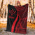 Kosrae Premium Blanket - Red Polynesian Tentacle Tribal Pattern - Polynesian Pride