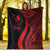 Yap Premium Blanket - Red Polynesian Tentacle Tribal Pattern - Polynesian Pride