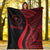 Chuuk Custom Personalised Premium Blanket - Red Polynesian Tentacle Tribal Pattern - Polynesian Pride