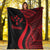 Kosrae Premium Blanket - Red Polynesian Tentacle Tribal Pattern - Polynesian Pride