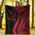 Chuuk Premium Blanket - Red Polynesian Tentacle Tribal Pattern - Polynesian Pride