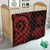 Tokelau Premium Quilt - Red Tentacle Turtle - Polynesian Pride