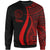 Palau Sweatshirt - Red Polynesian Tentacle Tribal Pattern Crest Unisex Red - Polynesian Pride