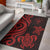 Niue Area Rug - Red Tentacle Turtle Green - Polynesian Pride